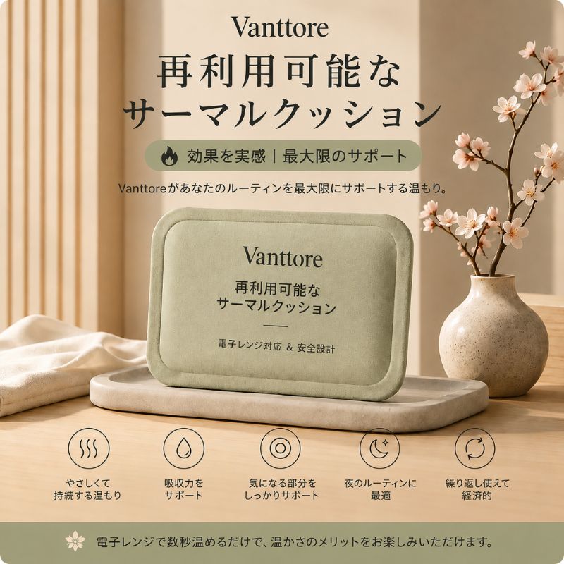 再利用可能な自己発熱パッチ ― 深部までじんわり作用