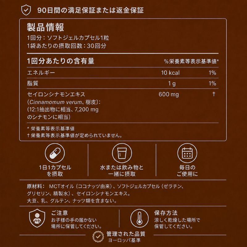 セイロンシナモン — 臨床レベルの血糖サポート。医師に処方される前に。